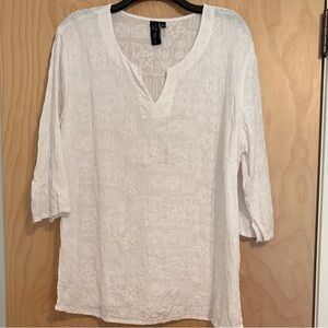 Women’s white 100% cotton tunic